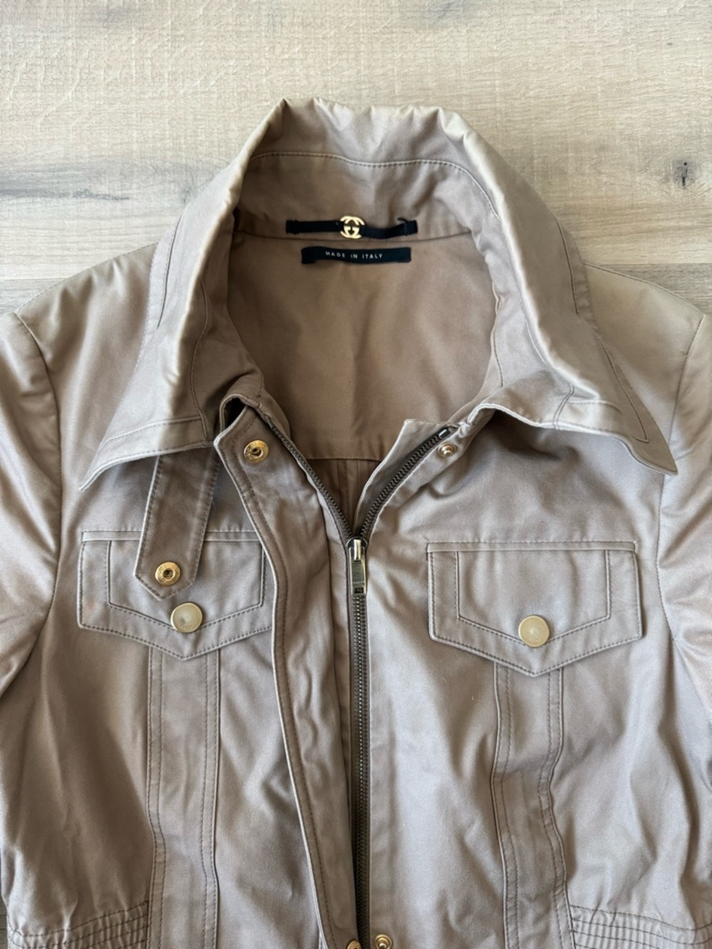 Gucci Tan Khaki Cotton Utility Safari Jacket - US 6 (IT 42) - Picture 3 of 8